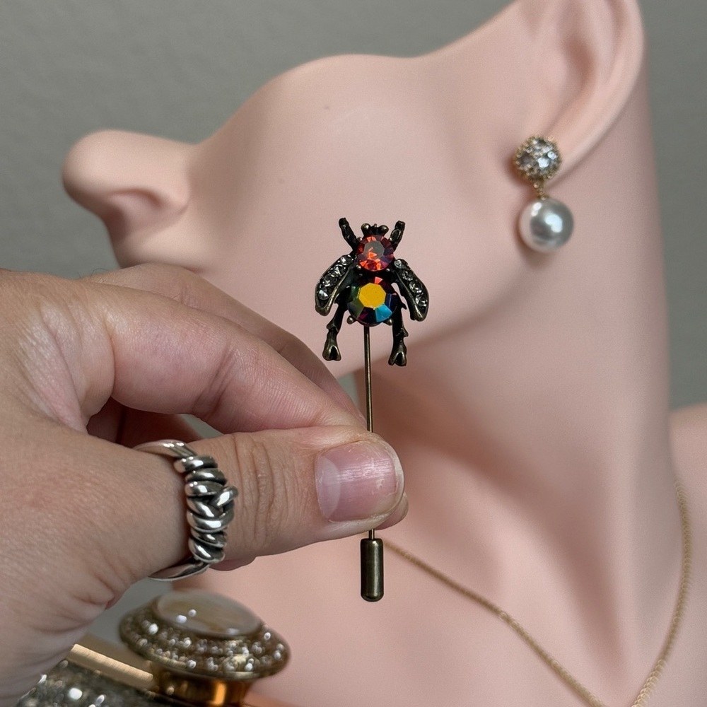 ⚜️❤️🔥 Avant-Gardé Colorful Insect Brooch-Pin ❤️🪰💎 - Picture 3 of 11